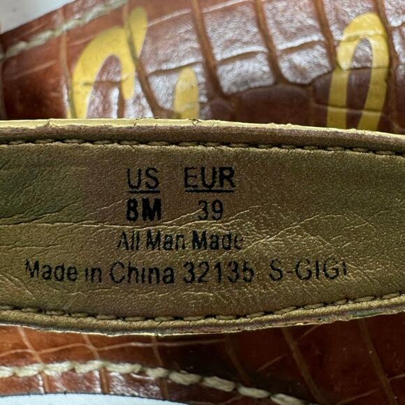 Sam Edelman Gold and Brown Bohemian Women's sandals size 8 - Picture 9 of 9